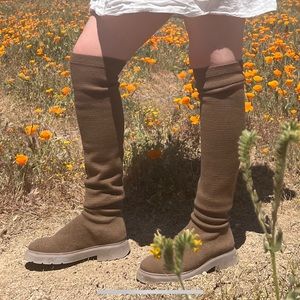 Vivaia Thick Sole Over the Knee Boots